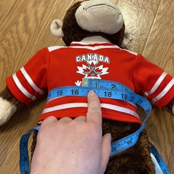 Build A Bear Canada Babw Hockey Monkey Stuffed Bear 18” - Picture 8 of 9